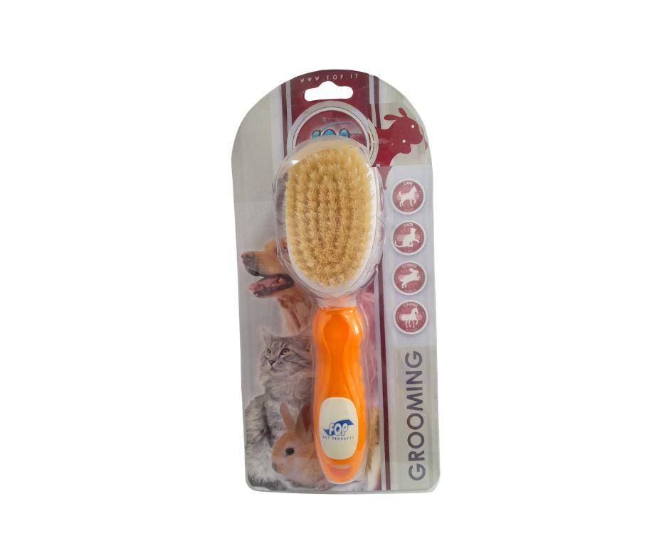 Fop Spazzola in Setola Piccola per Cani e Gatti