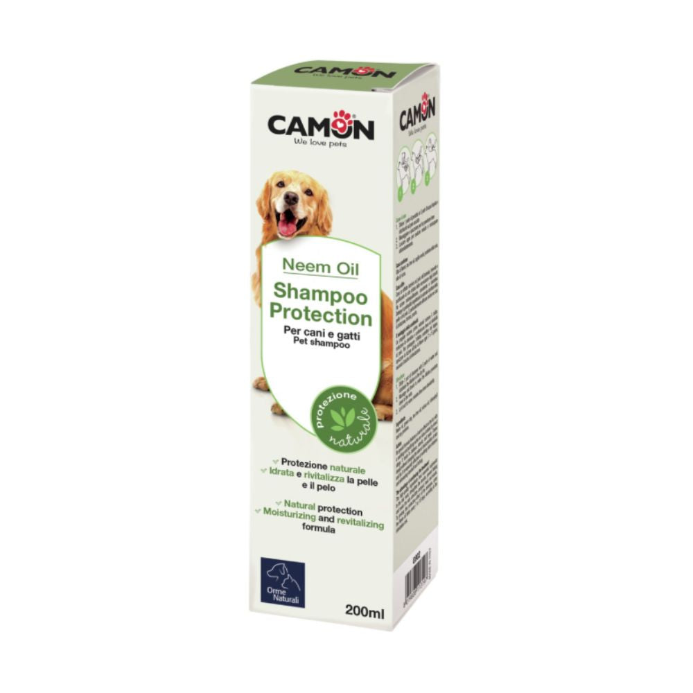 Camon Shampoo Protection Difesa Naturale Olio di Neem 200ml Cani e Gatti