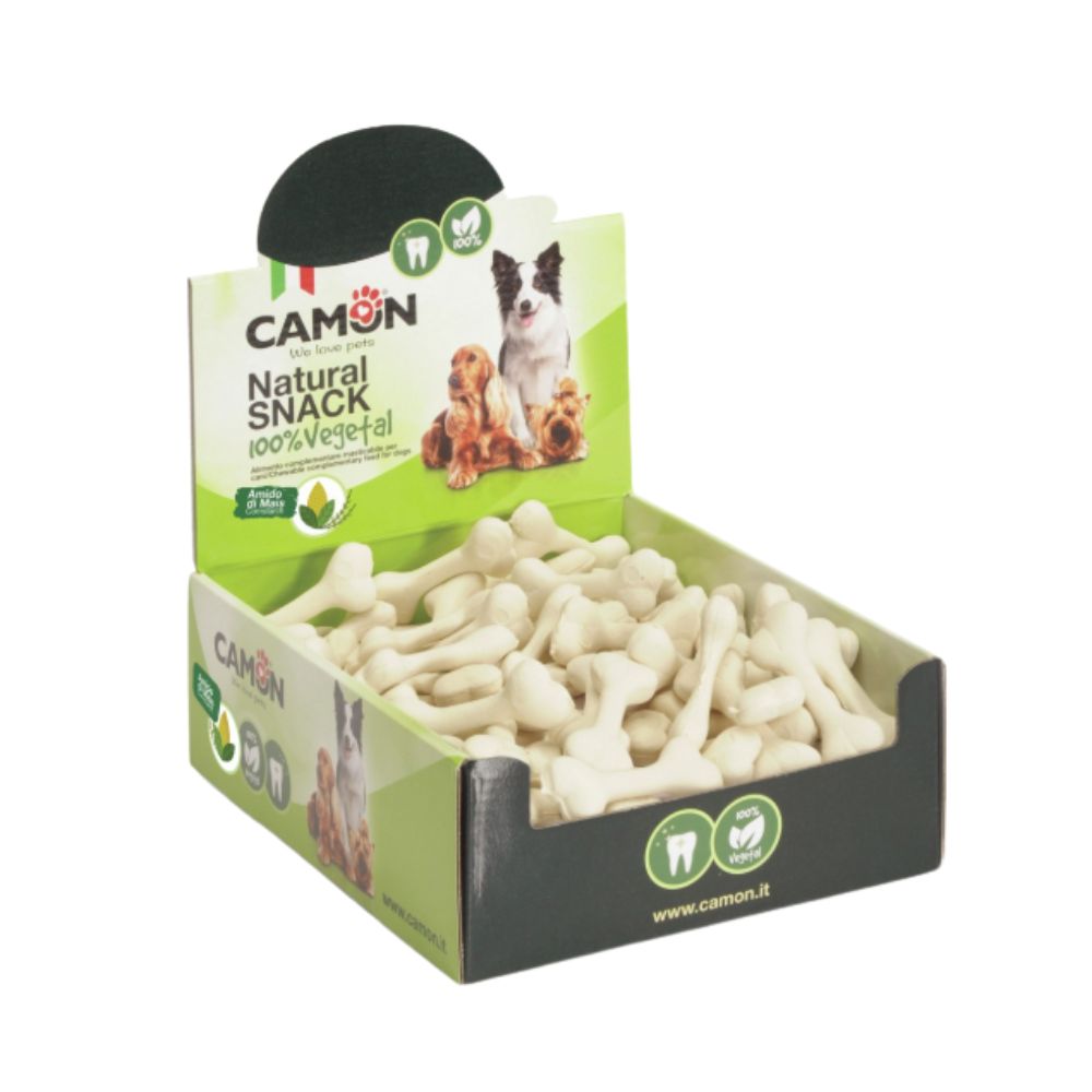 Camon Dental Snack Osso con Amido di Mais 1 Singolo Pezzo Snack per Cani