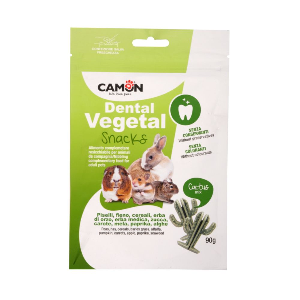Camon Dental Vegetal Mini Cactus mix Snack per Roditori 90g