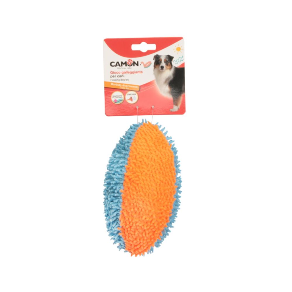 Camon Palla da Rugbby Bicolore Galleggiante 19cm Giochi per Cani