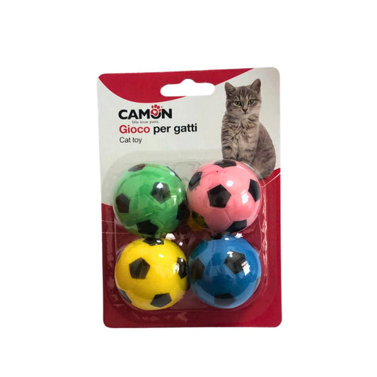 Camon Palline Colorate Calcio Gioco per Gatti