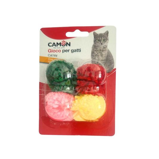 Camon Palline Pompom Colorate Gioco per Gatti