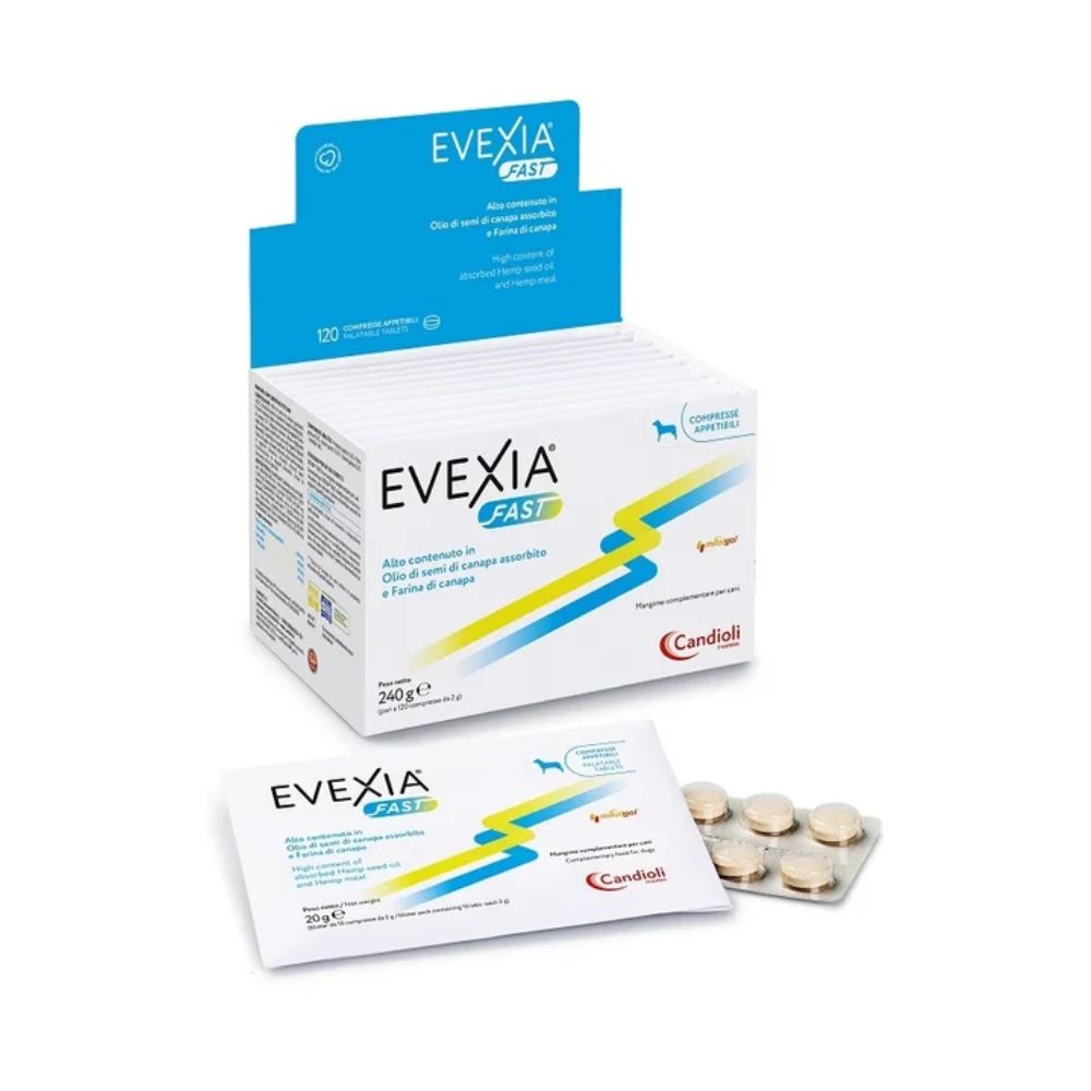 Evexia Fast 120CPR da 2g per Cani