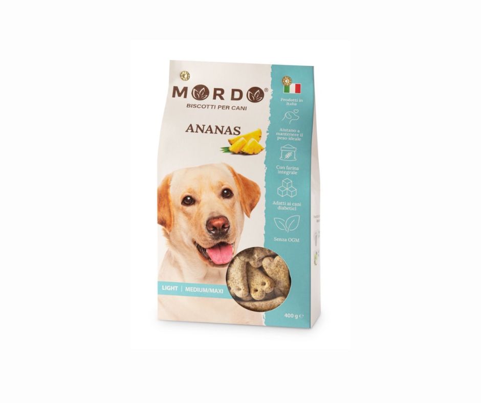 Mordo Biscotti Ananas Light medium Maxi 400g Snack per Cani Mordo