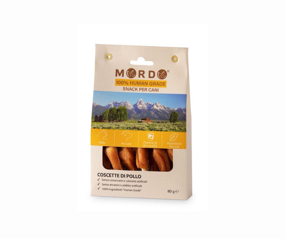 Mordo Coscette di Pollo Snack per Cani 80g - Animaliapet