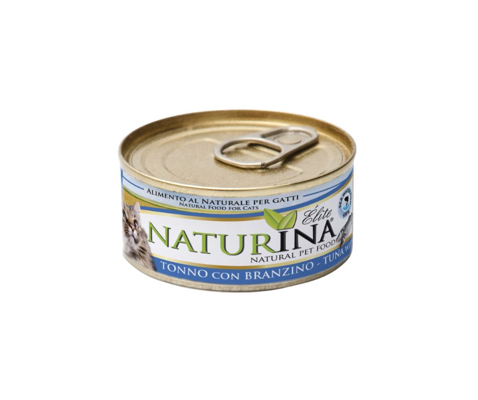 Naturina Elite Tonno e Branzino 70g Lattina Gatti - Animaliapet