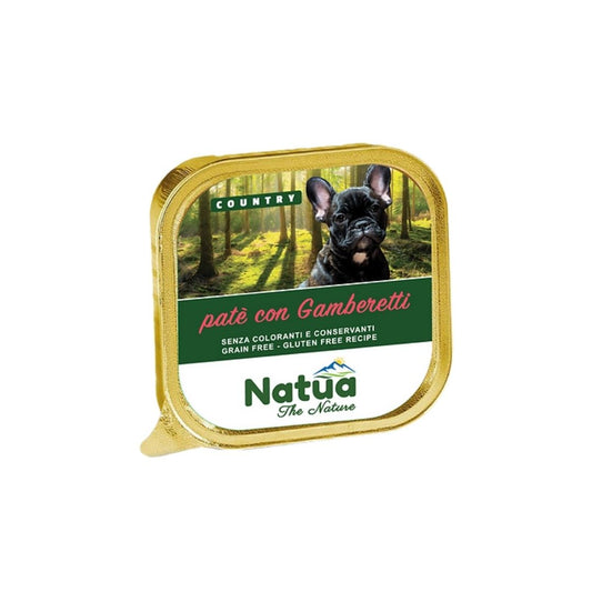 Natua Country Gamberetti in Patè Vaschetta 100g Cani - Animaliapet
