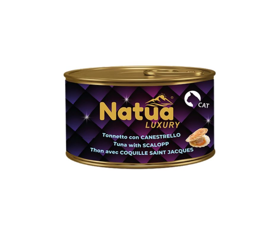 Natua Luxury Tonnetto e Canestrello Lattina 85g Gatti - Animaliapet