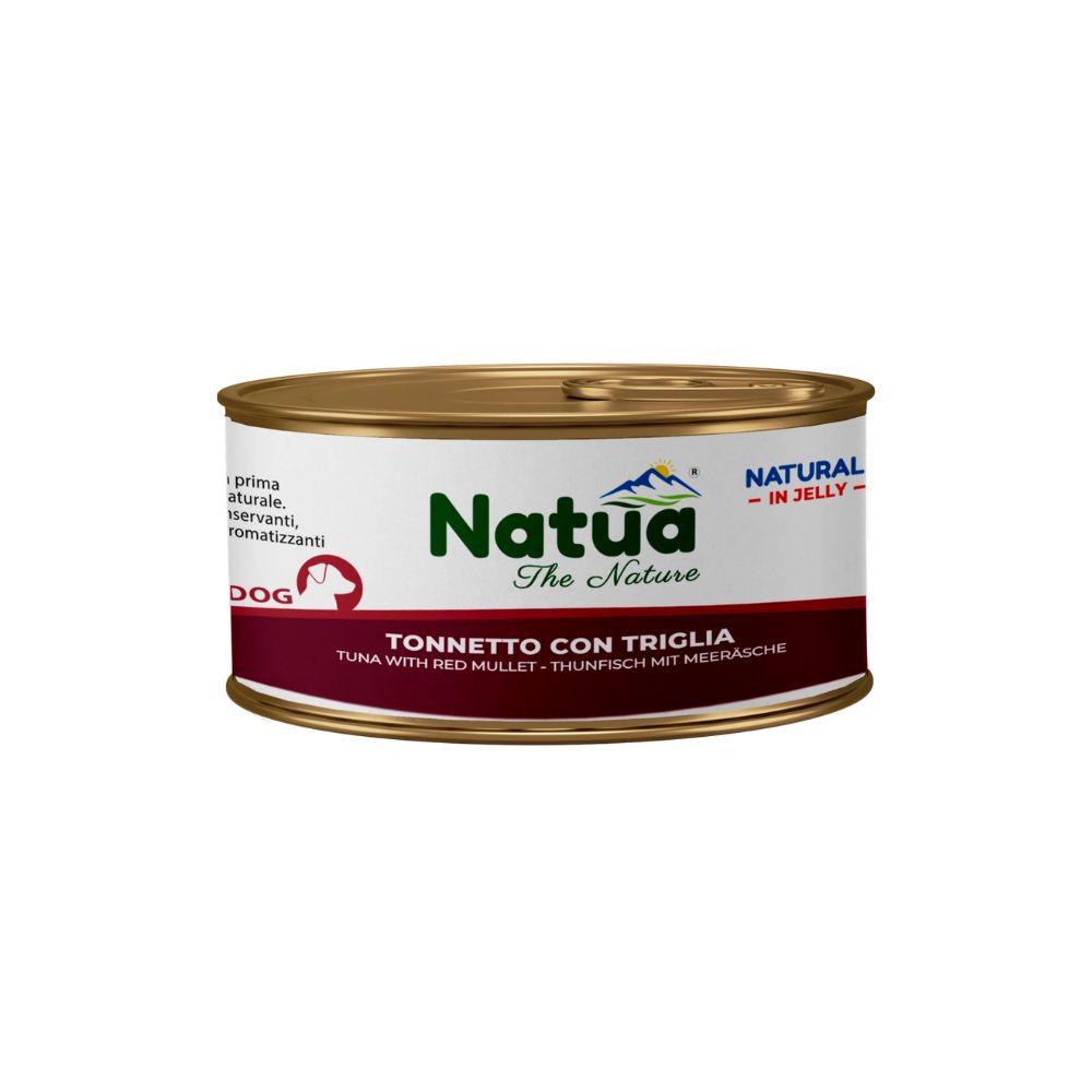 Natua Natural Tonnetto e Triglia in Jelly Lattina 150g Cani