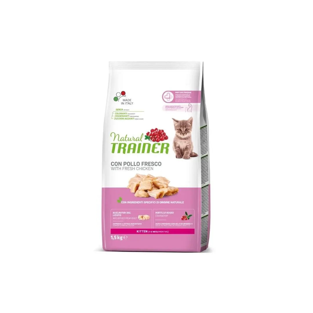 Trainer Natural Kitten Pollo 1,5kg Crocchette GattiniCrocchette GattiAnimaliapet