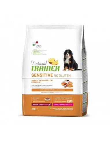 Trainer Sensitive Salmone Puppy 3kg Medium Maxi 3Kg Crocchette Cuccioli - Animaliapet