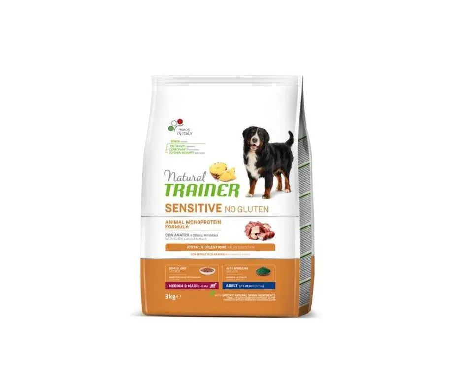 Trainer Sensitive Anatra 3kg Crocchette Cani Medium Maxi AdultCrocchette CaniAnimaliapet