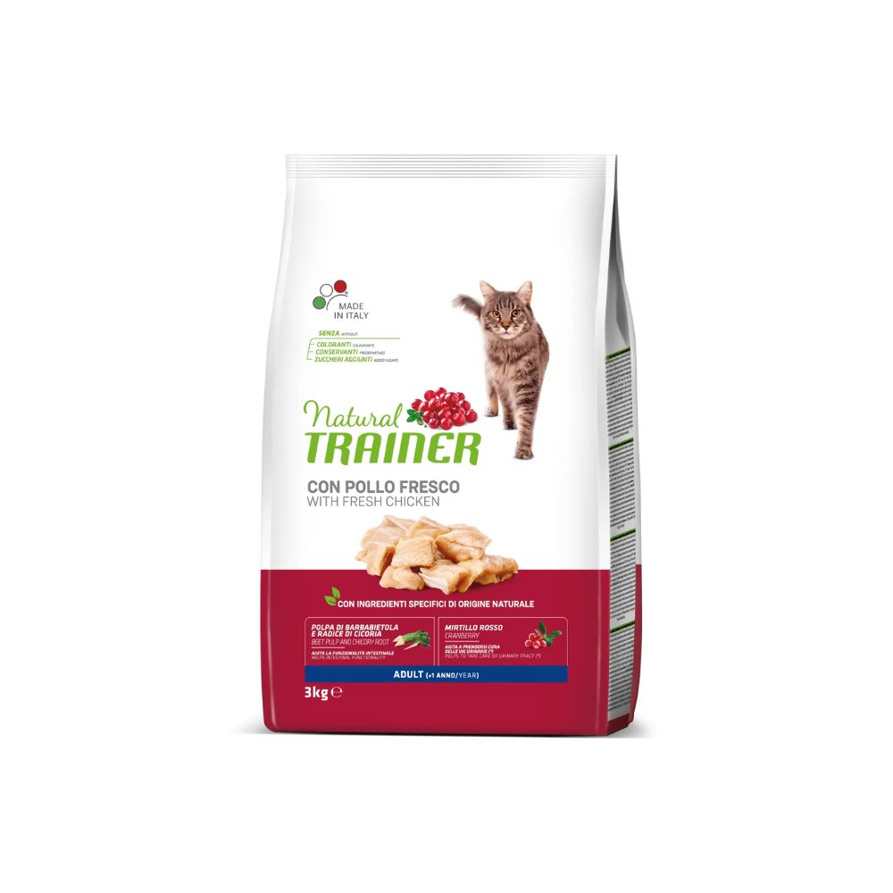 Trainer Natural Cat Pollo 3Kg Crocchette Gatti Adulti - Animaliapet