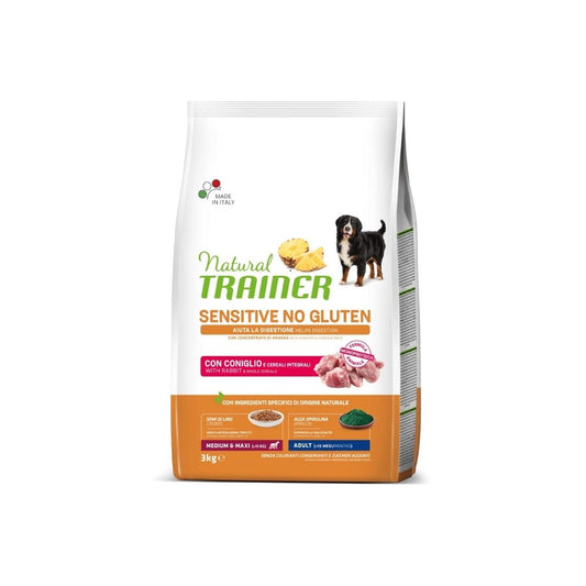 Trainer Sensitive Coniglio Medium Maxi 3kg Crocchette Cani Adult - Animaliapet