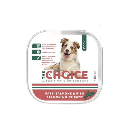 The Choice Salmone e Riso Adult 150g Vaschetta Cani