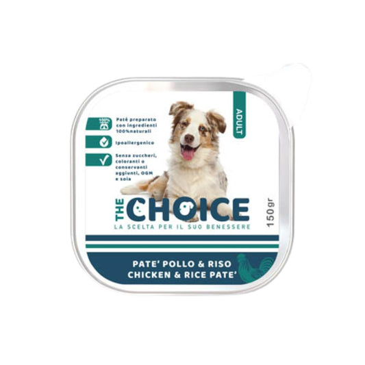 The Choice Pollo e Riso Adult 150g Vaschetta Cani