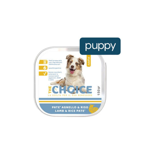 The Choice Agnello e Riso Puppy 150g Vaschetta Cani Cuccioli
