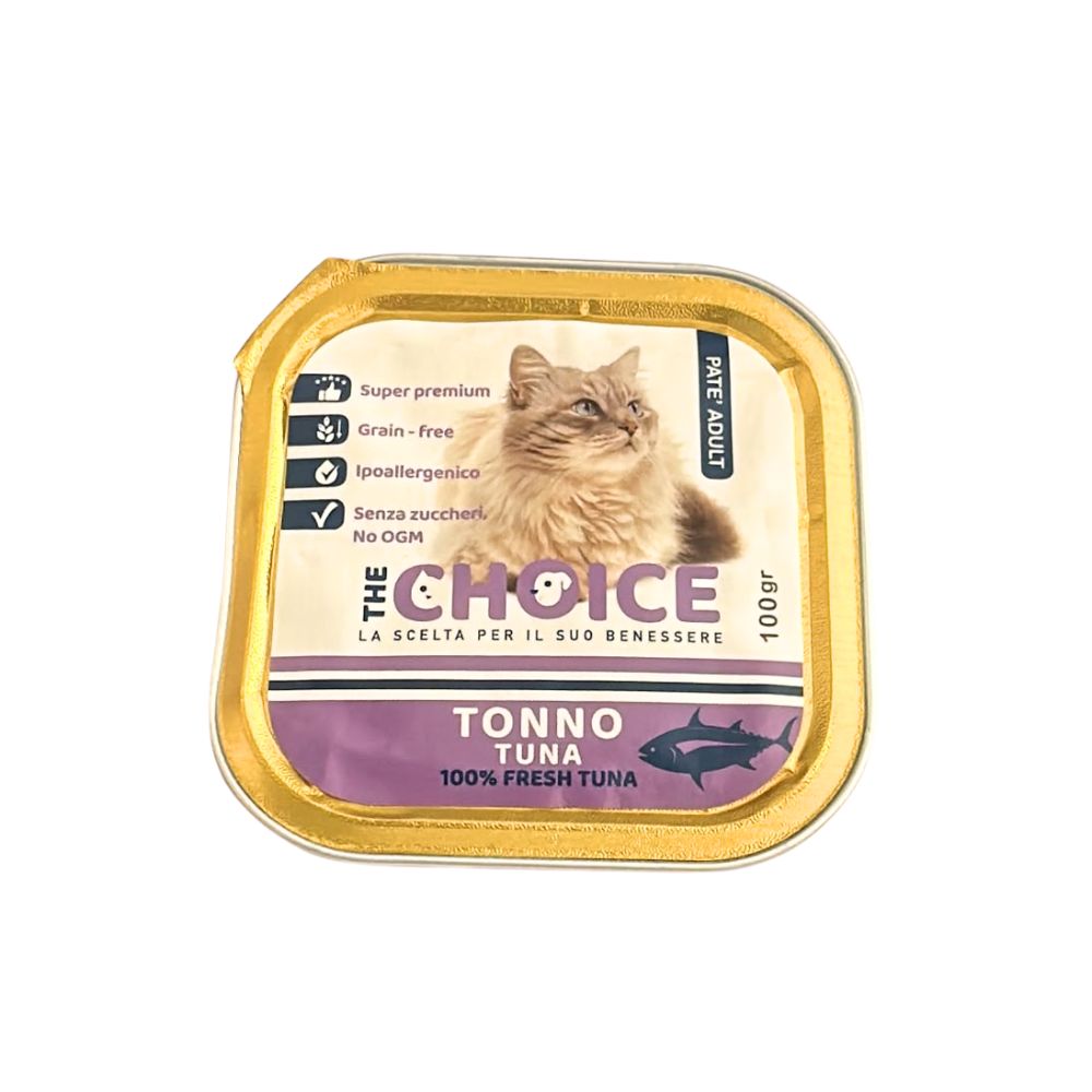 The Choice Patè Adult Tonno 100g Vaschetta Gatti Adulti