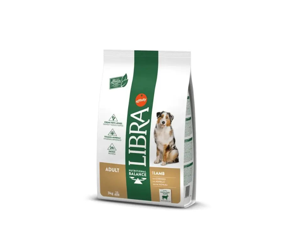 Libra Dog Adult Agnello 3Kg Crocchette Cani Adulti - Animaliapet