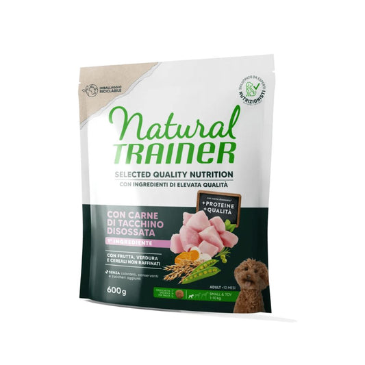 Trainer Natural Selected Quality Nutrition Tacchino 600g Crocchette Cani Mini Adult