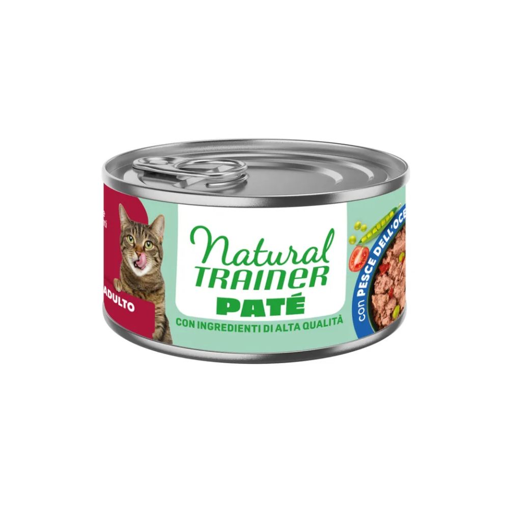 Trainer Natural Cat Adult Patè Pesce dell'Oceano 85g Lattina Gatti Adulti