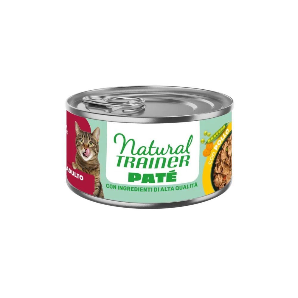 Trainer Natural Cat Adult Patè Pollo 85g Lattina Gatti Adulti