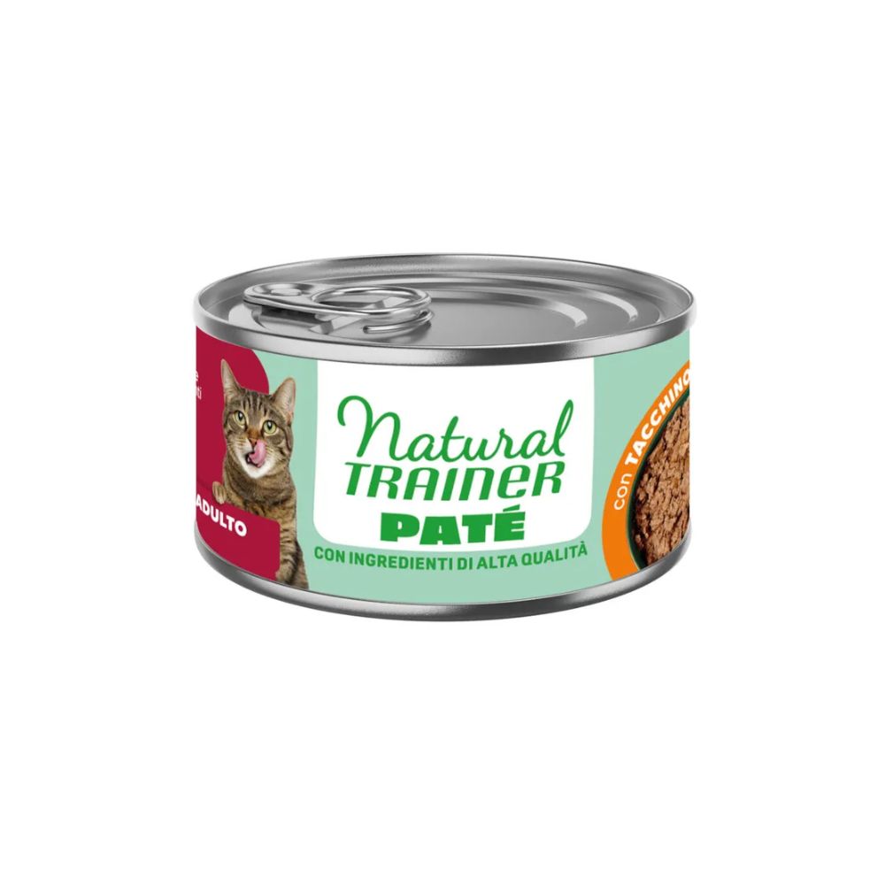 Trainer Natural Cat Adult Patè Tacchino 85g Lattina Gatti Adulti
