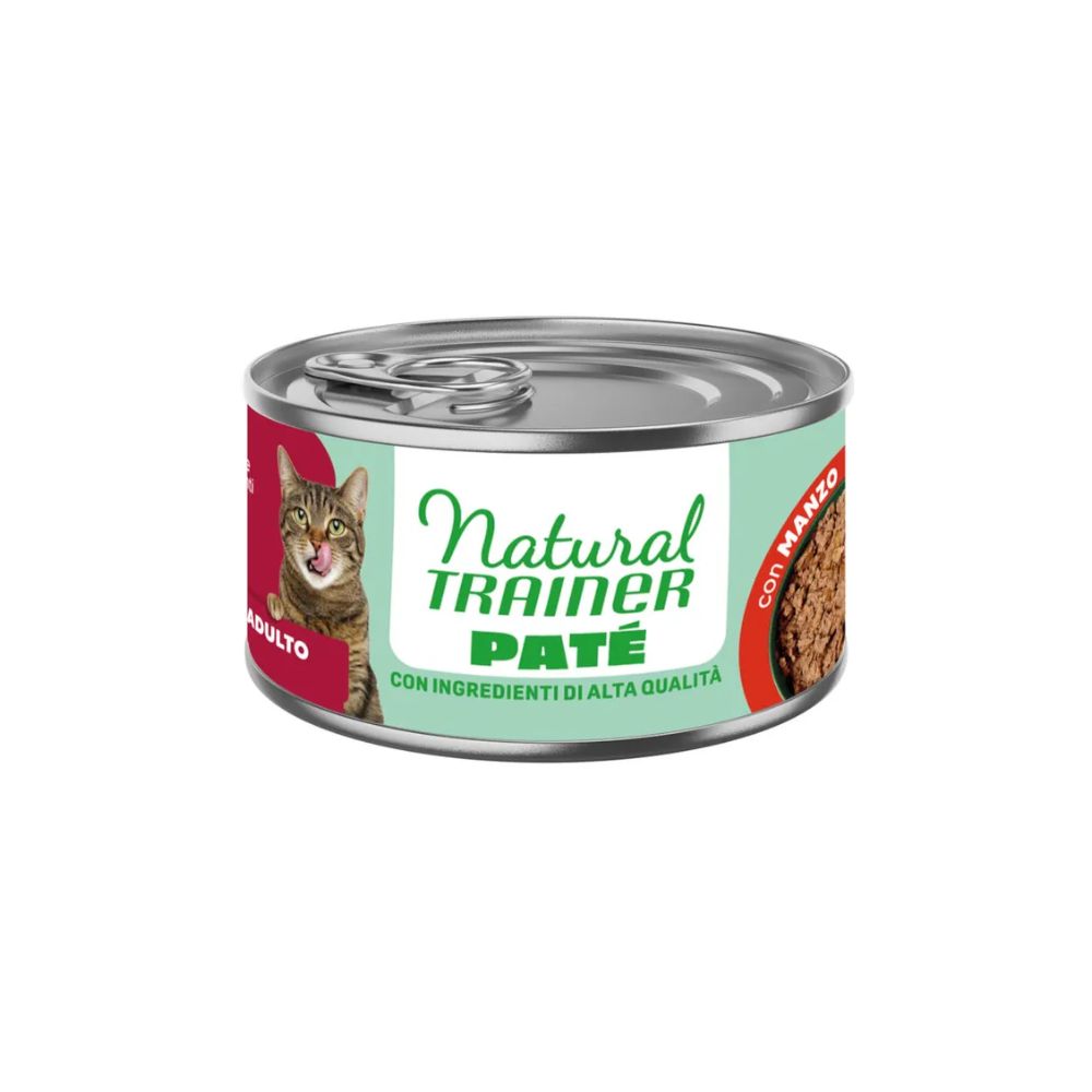 Trainer Natural Cat Adult Patè Manzo 85g Lattina Gatti Adulti
