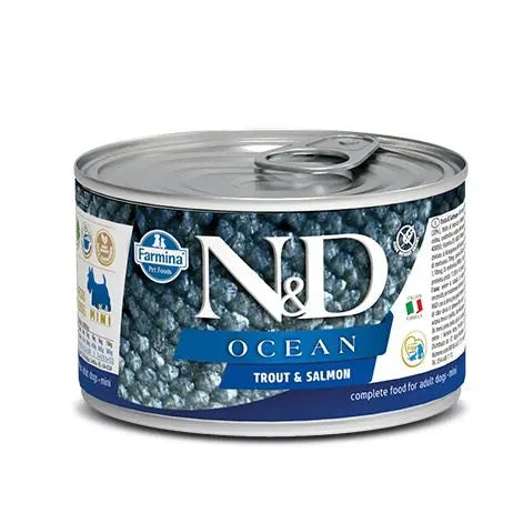 Farmina N&D Ocean Trota e Salmone 140g Lattina Cani Mini Adult Farmina