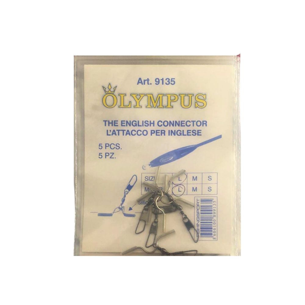 Olympus Connettore Attacco per Inglese 5pz Art. 9135 Accessori Pesca