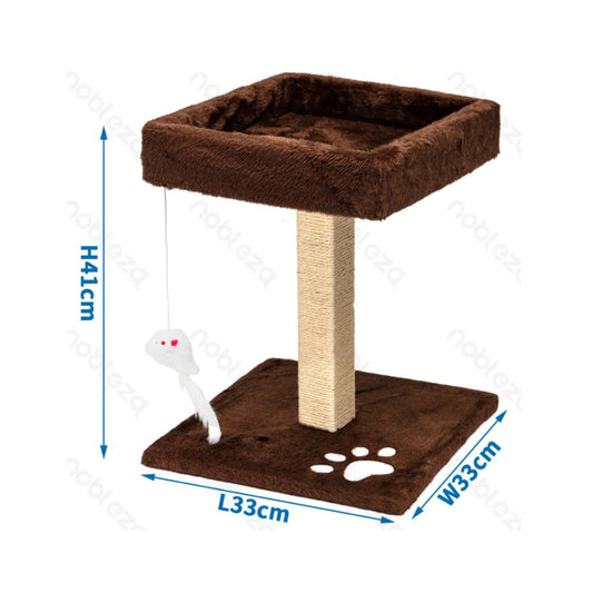 Nobleza Tiragraffi Quadrato Marrone Gioco per Gatti 33x33xh41cm