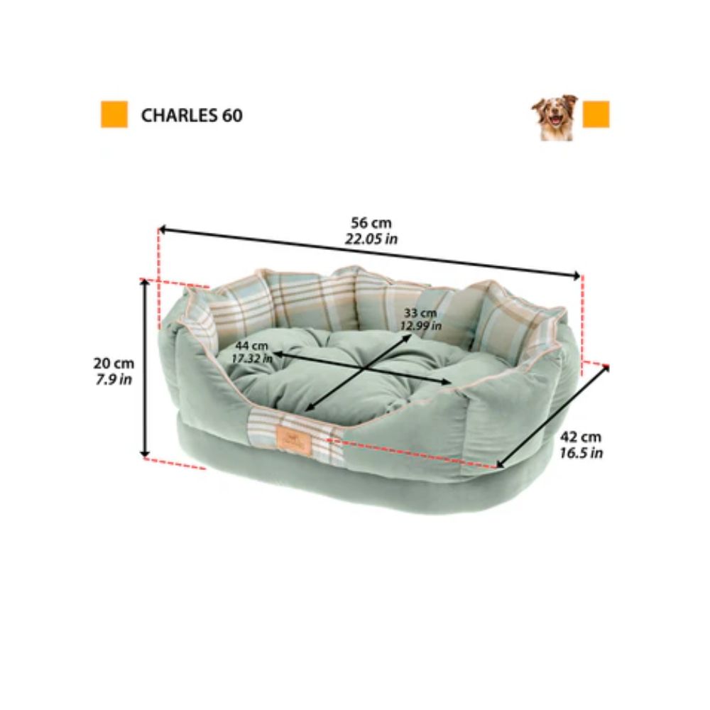 Ferplast CHARLES Marrone 60 Cuccia per Cani e Gatti