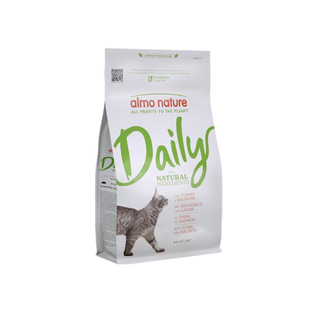 Almo Nature Daily Tonno e Salmone 1,2Kg Crocchette Gatti