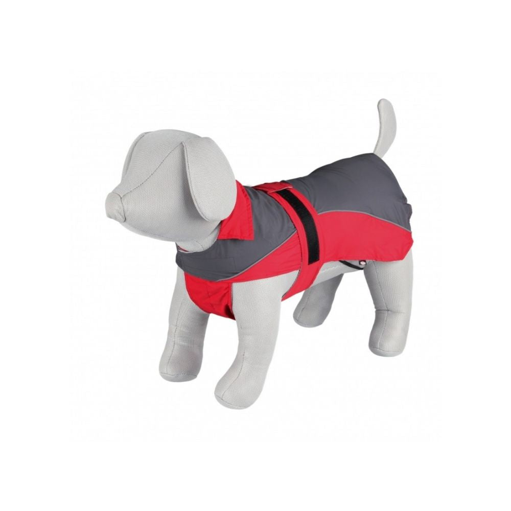 Trixie Impermeabile Lorient Rosso Grigio Tg. XS 30cm per cani