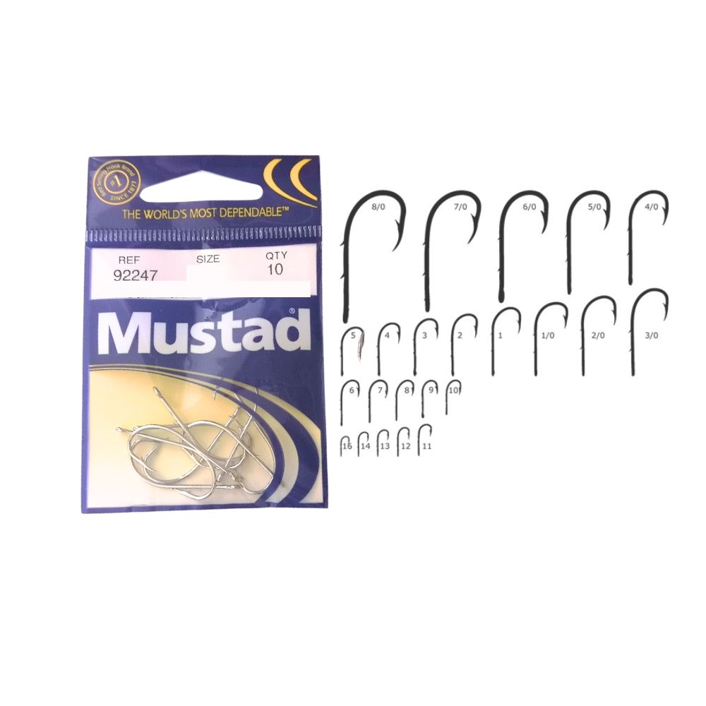 Mustad 92247 Taglia 6 10Pezzi Ami per la Pesca