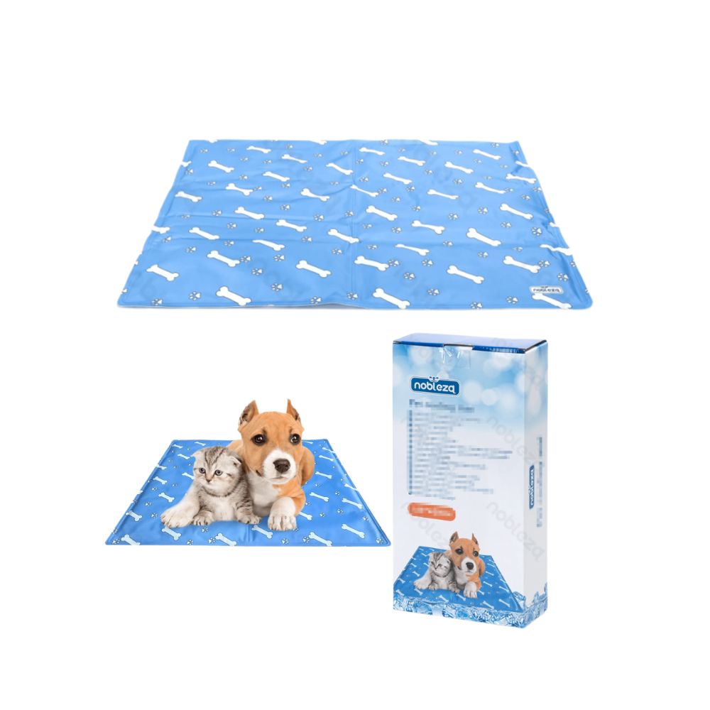 Nobleza Tappetino Rinfrescante Blu Stampa Osso 50x65cm