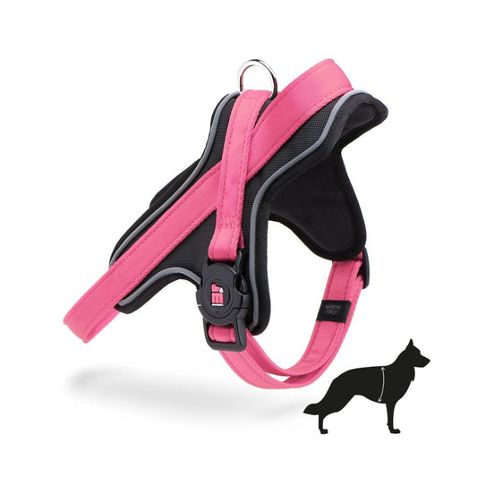 MyFamily Pettorina MemoPet Rosa M-L 55-70 cm per Cani