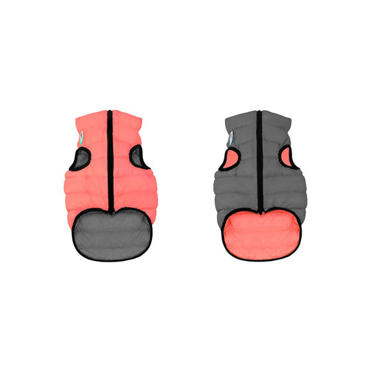 AiryVest Piumino Revers Corallo/Grigio M50 cm per Cani