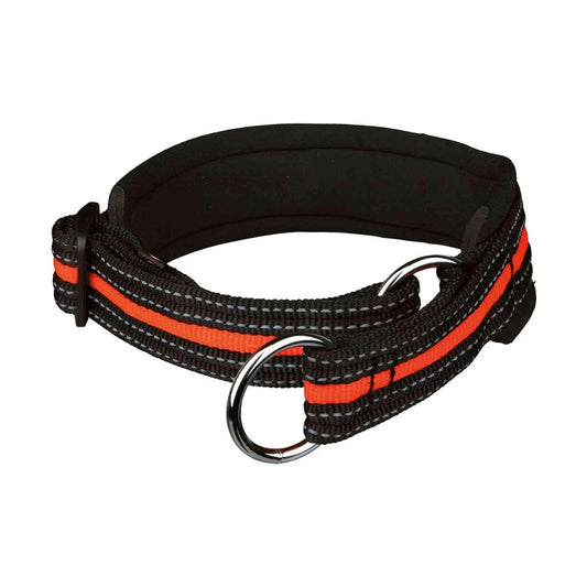 Trixie Fusion Collare semistrangolo Nero/Arancione L 45-53cm/30mm
