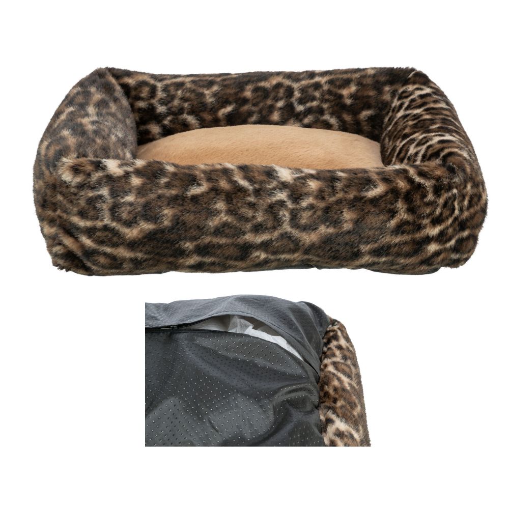 Trixie Cuccia Leo Marrone SOFT Edition per Cani e Gatti 80x60cm