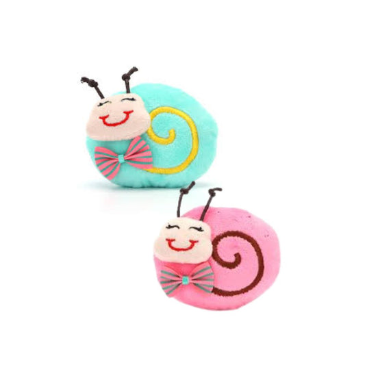 Nobleza Peluche Lumachina Verde o Rosa Ø 8cm Gioco per Gatti