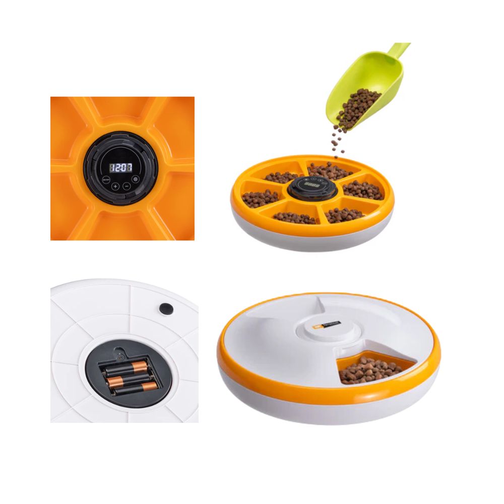 Ferplast ROULETTE Distributore Automatico Cibo per Gatti e Cani