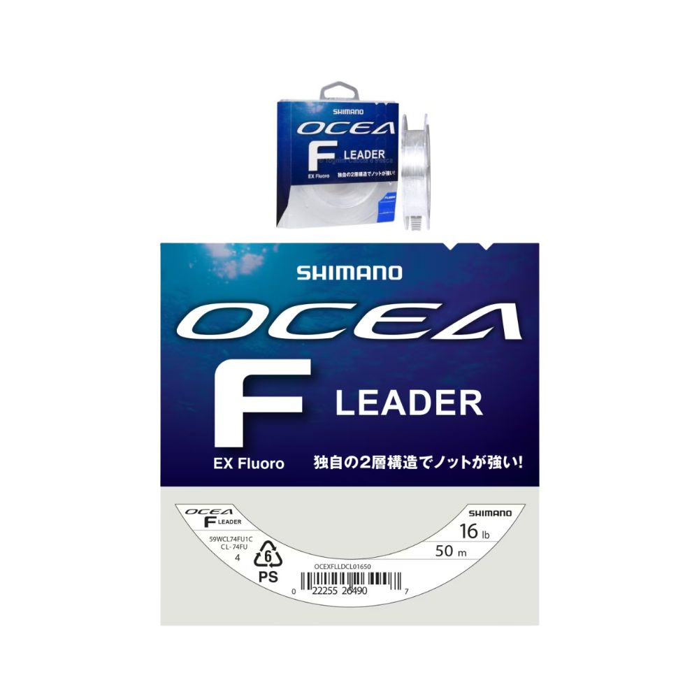Shimano Ocea F Leader Ex Fluoro 16Ib 0.336mm 50m Colore Clear