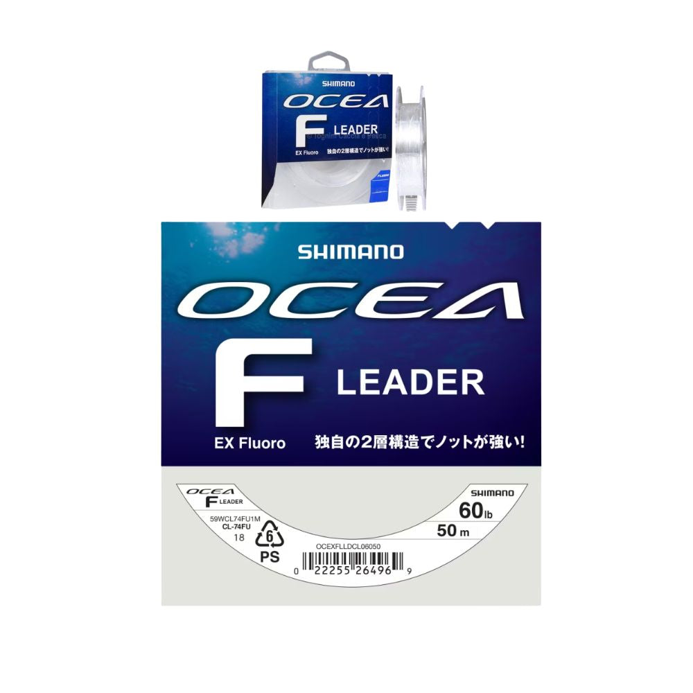 Shimano Ocea F Leader Ex Fluoro 60Ib 0.713mm 50m Colore Clear