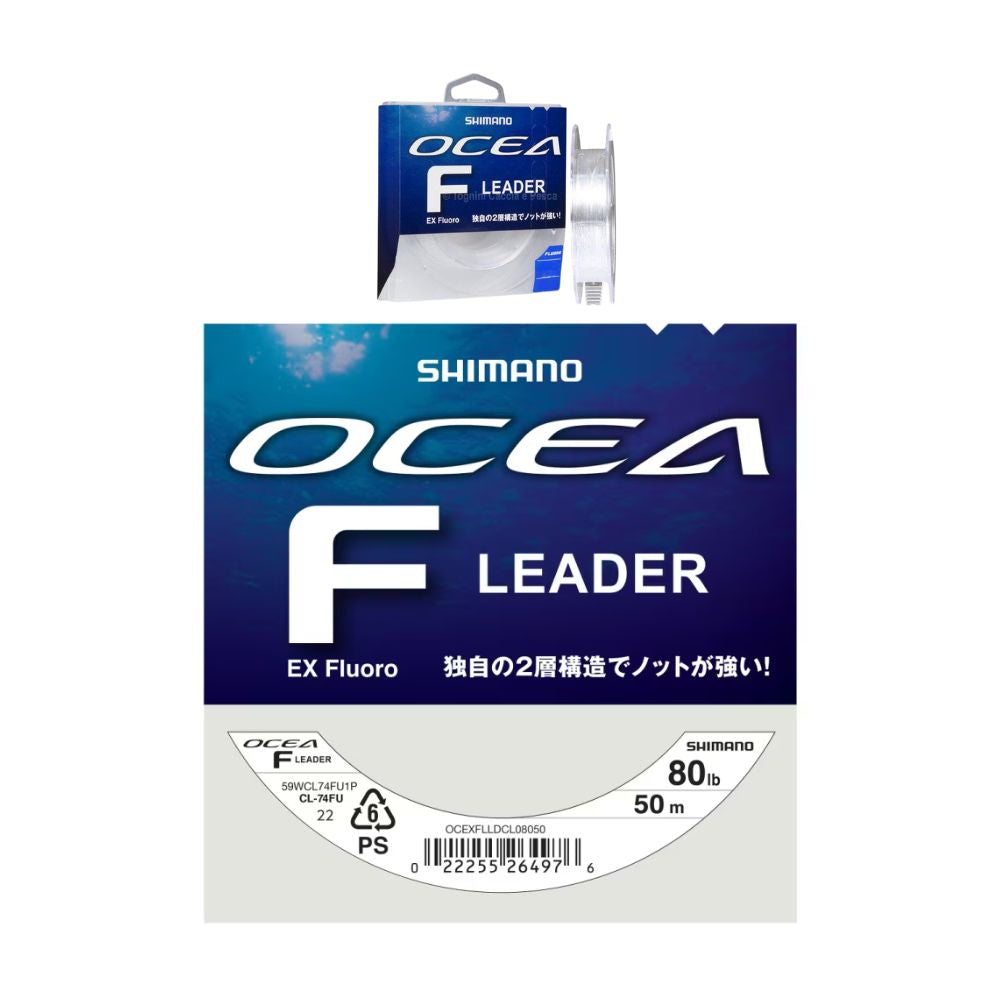 Shimano Ocea F Leader Ex Fluoro 80Ib 0.787mm 50m Colore Clear