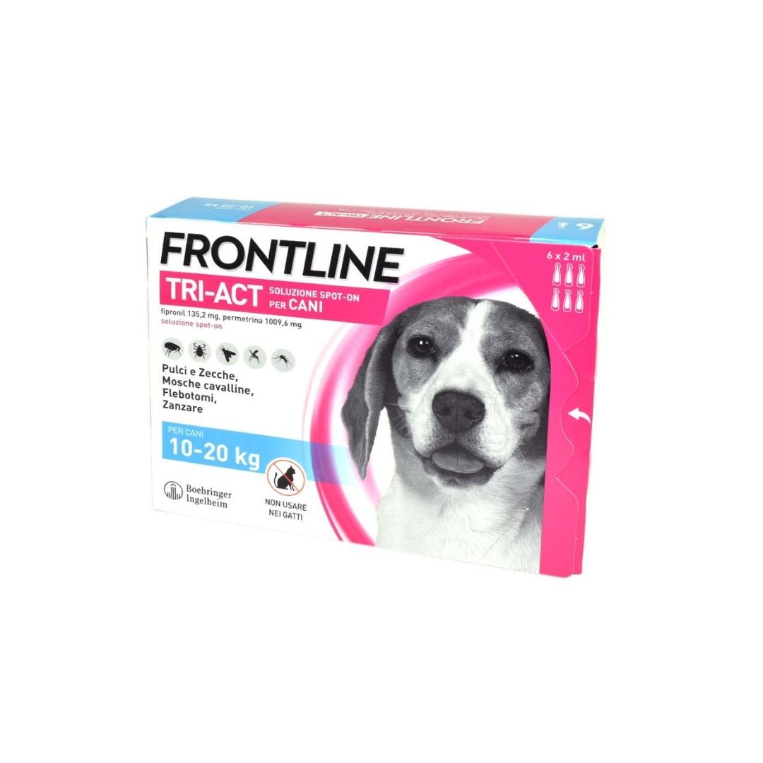 Frontline Tri-Act Spot On 6 Pipette 2ml Cani 10-20Kg - Animaliapet