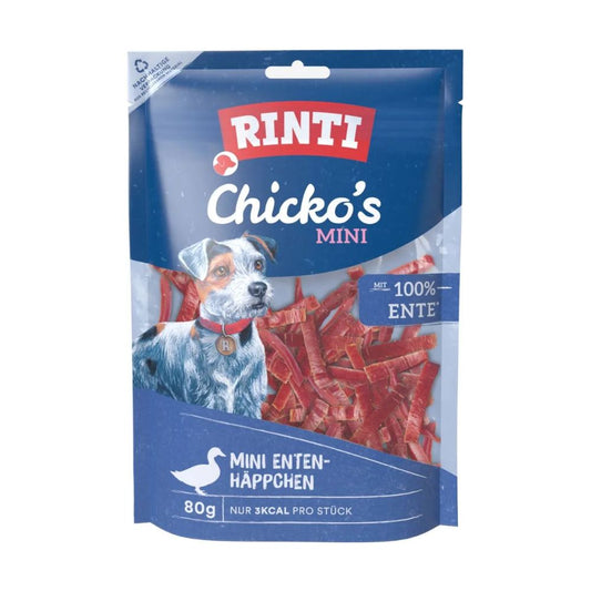 Rinti Chicko's Mini Anatra Snack per Cani 80g