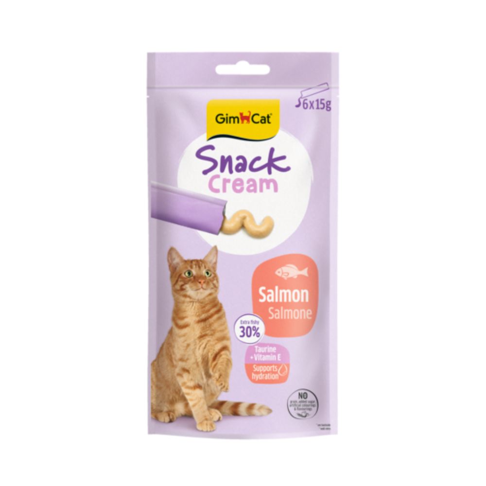Gimborn GimCat Cream Salmone 6x15g Snack per Gatti