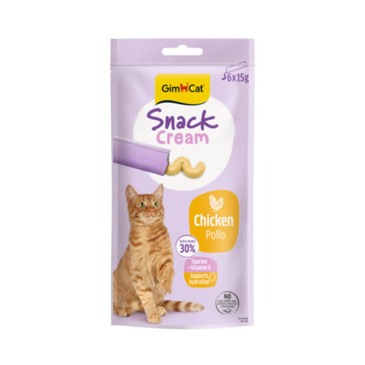 Gimborn GimCat Cream Pollo 6x15g Snack per Gatti